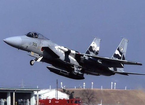 資料圖：日本空軍自衛隊F15戰機。