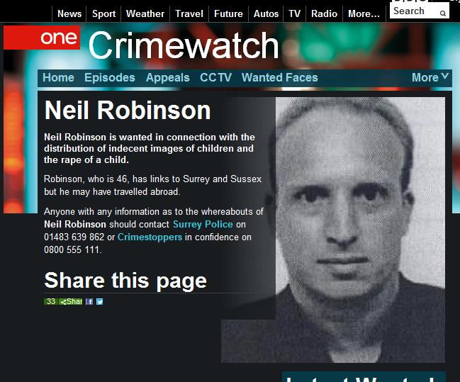 據(jù)英國(guó)廣播公司（BBC）網(wǎng)站消息，英國(guó)警方正在通緝一名涉嫌傳播淫穢兒童照片和性侵兒童的逃犯，有跡象顯示，他有可能潛伏在中國(guó)北京的國(guó)際學(xué)校當(dāng)老師。