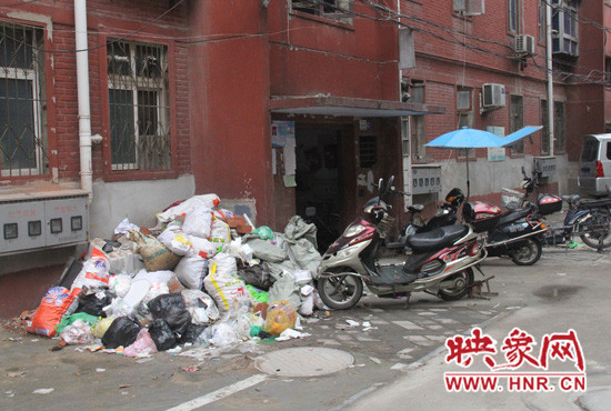 小區內也堆積了很多垃圾 小區內也堆積了很多垃圾
