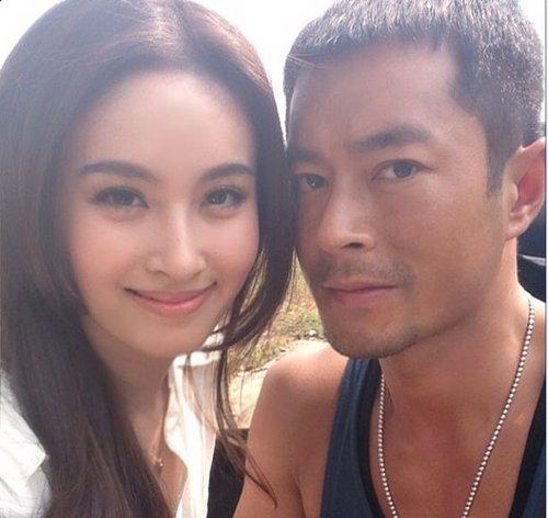 泰國最美變性人Poy與古天樂在拍戲片場 泰國最美變性人Poy與古天樂在拍戲片場