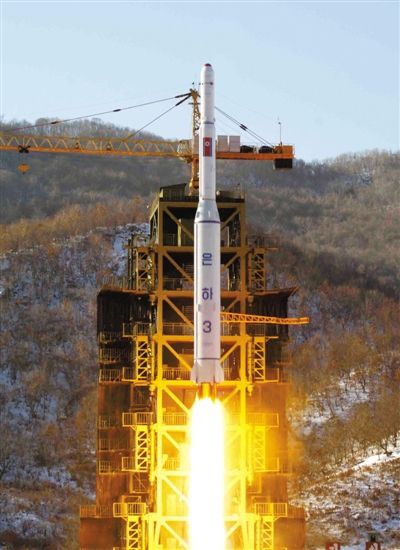 去年12月12日，朝鮮發(fā)射衛(wèi)星。