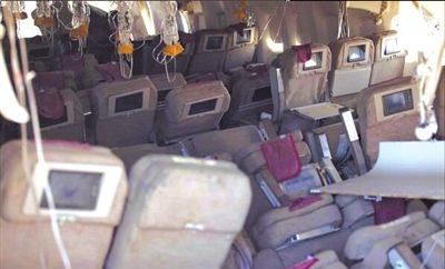 7日，美國舊金山，失事客機內景曝光。圖/CFP