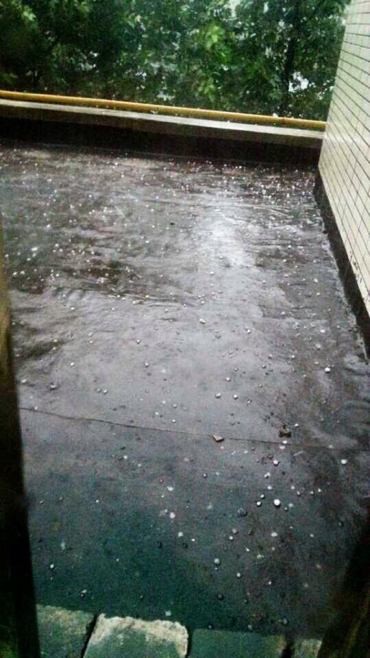 鄭州下起了冰雹 鄭州下起了冰雹