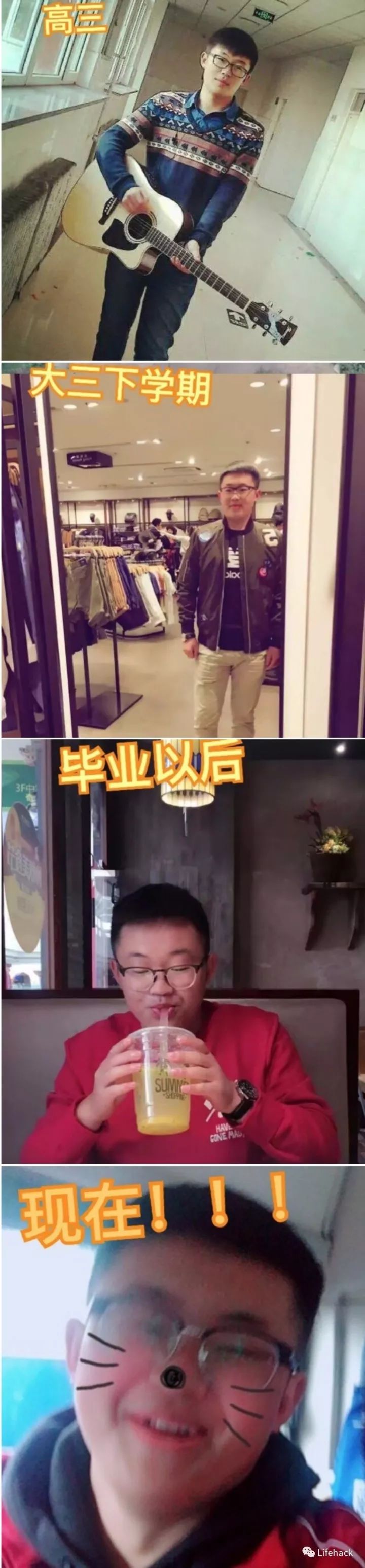 長胖20斤，臉型怎么變？這些例子看完扎心了！