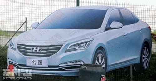 北京現代全新中級車諜照