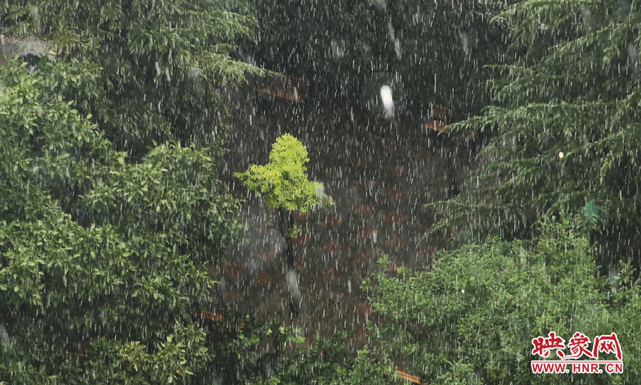 17時32分,鄭州強降雨,紫荊山附近的市民真切地感受到了什么叫大雨傾盆。