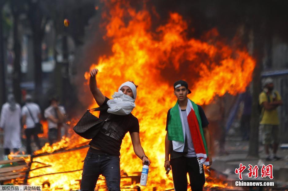 法國多地爆發反以游行 法國多地爆發反以游行